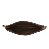 THE BRIDGE - Astuccio Portachiavi Story grande con zip in pelle Cuoio