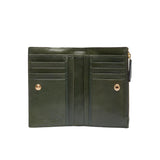 The Bridge - Portafogli in pelle donna piccolo con portamonete linea Lucrezia, Verde