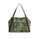 Alviero Martini - Borsa a mano Tartan Soul, Verde Muschio
