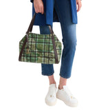 Alviero Martini - Borsa a mano Tartan Soul, Verde Muschio