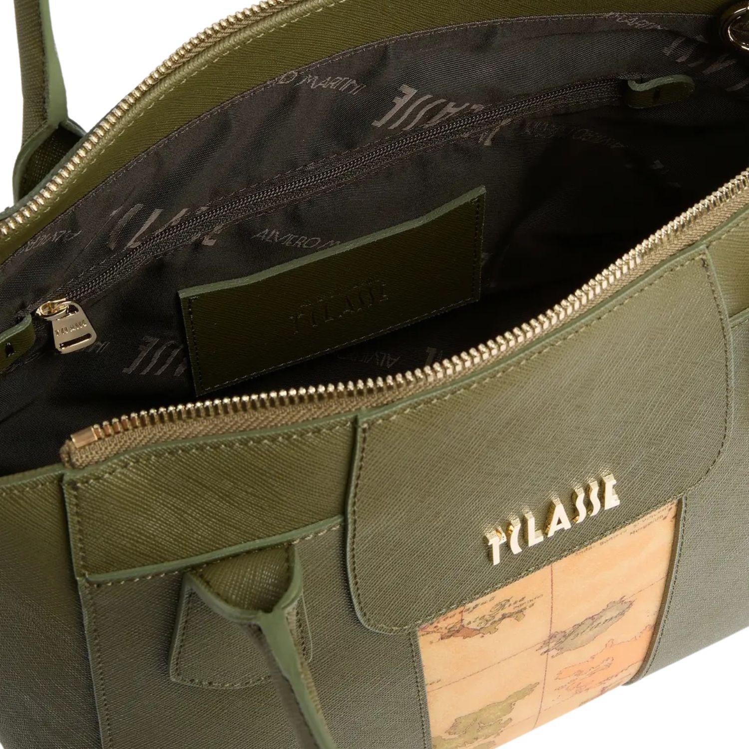 Alviero Martini - Borsa a mano grande Windy City, Verde