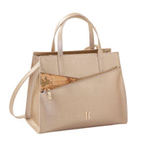 Alviero Martini - Borsa a mano e tracolla pearl city, Oro