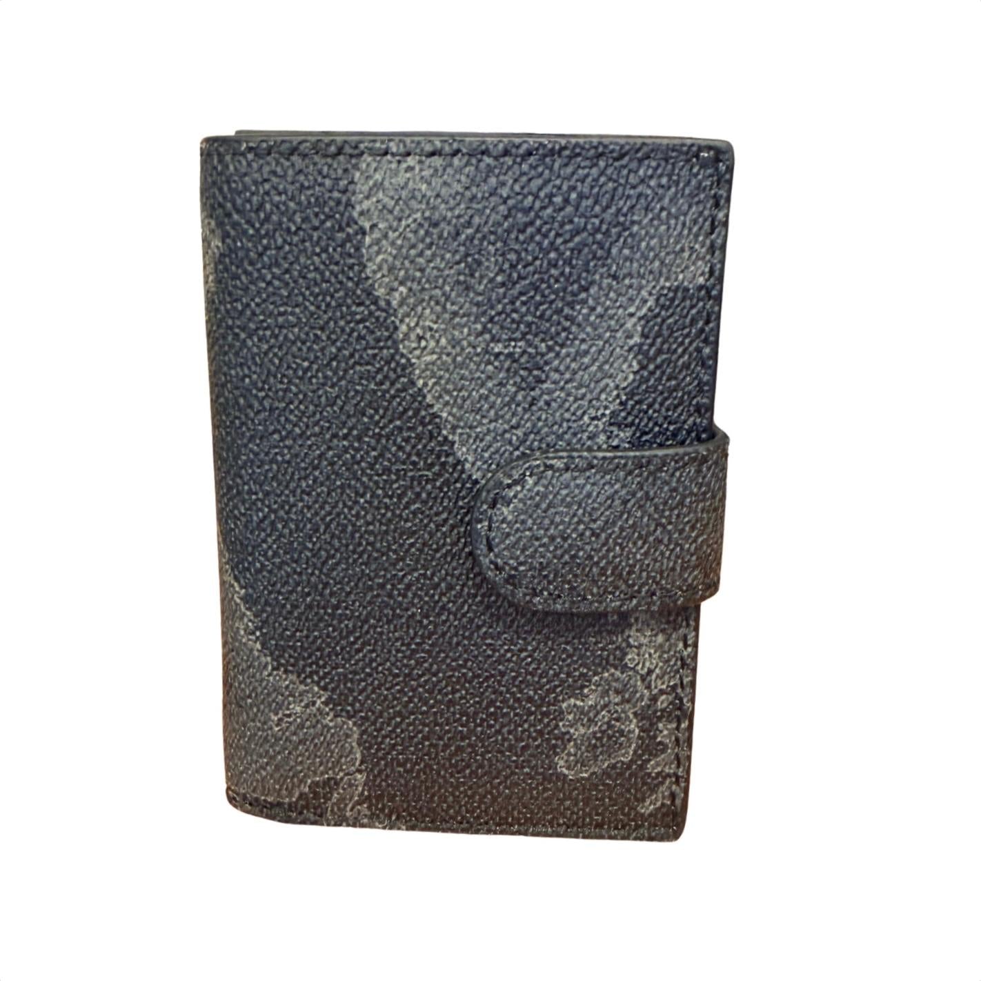 Alviero Matini - Porta carte di credito con sistema slide e zip per monete, Geo classic Nero