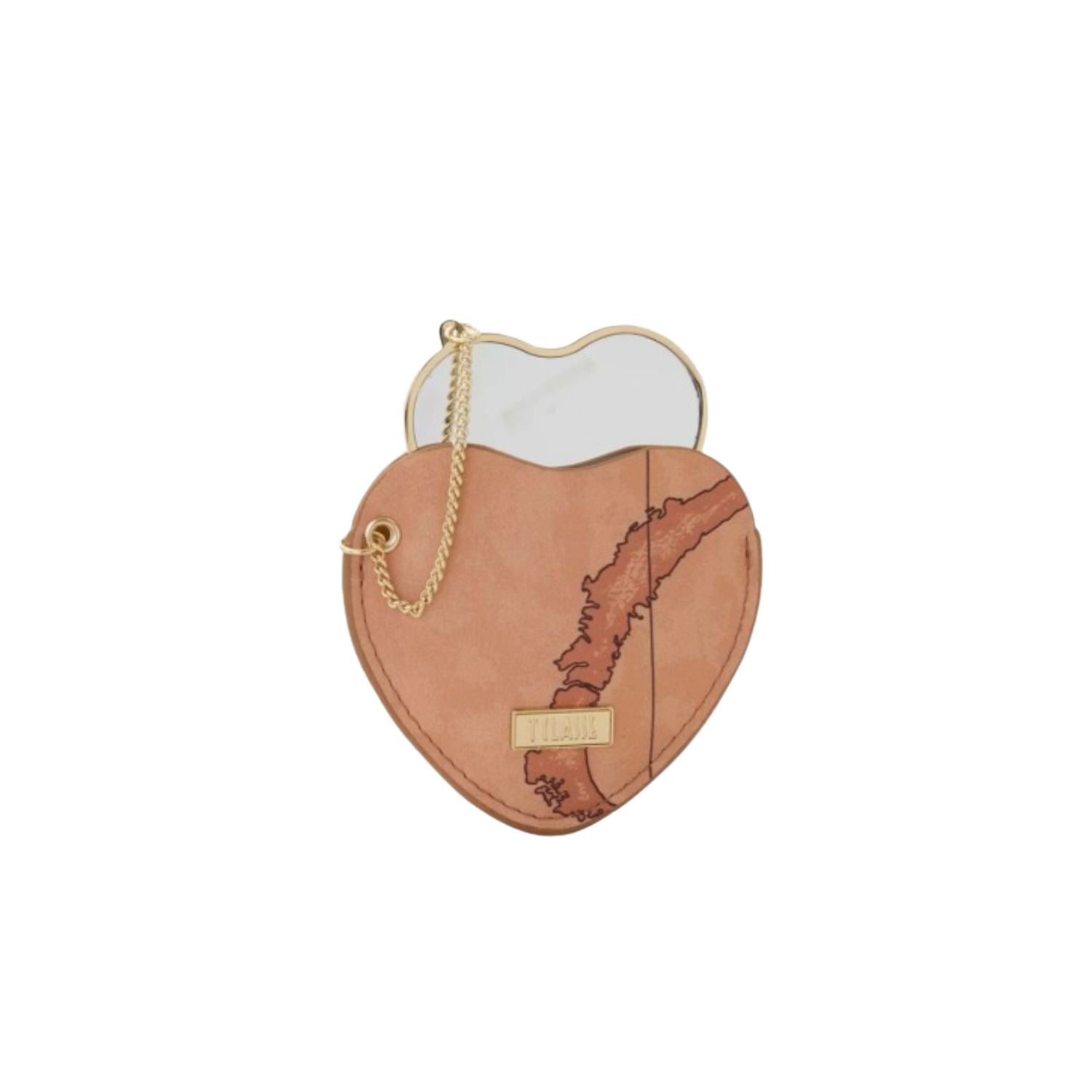 Alviero Martini - Specchietto da borsa a forma di cuore Geo Classic