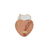 Alviero Martini - Specchietto da borsa a forma di cuore Geo Classic