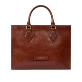 The Bridge - Borsa a mano in pelle con tracolla removibile Ida, Marrone