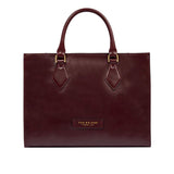 The Bridge - Borsa a mano in pelle con tracolla removibile Ida, Bordeaux