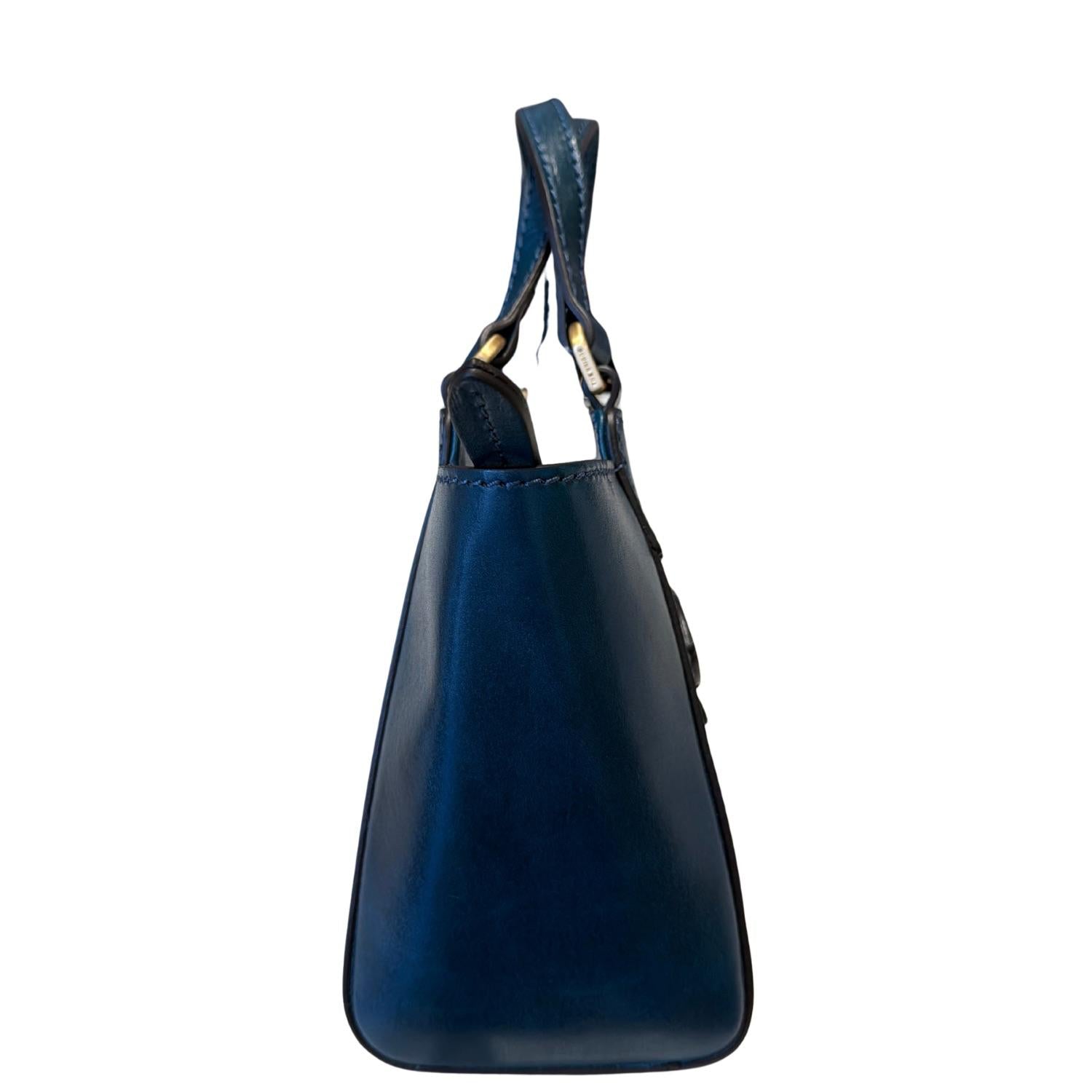 The bridge - Borsa a mano con tracolla linea Lucrezia, Blu Oltremare