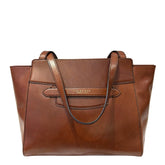 The bridge - Shopper linea Lucrezia in pelle, Marrone