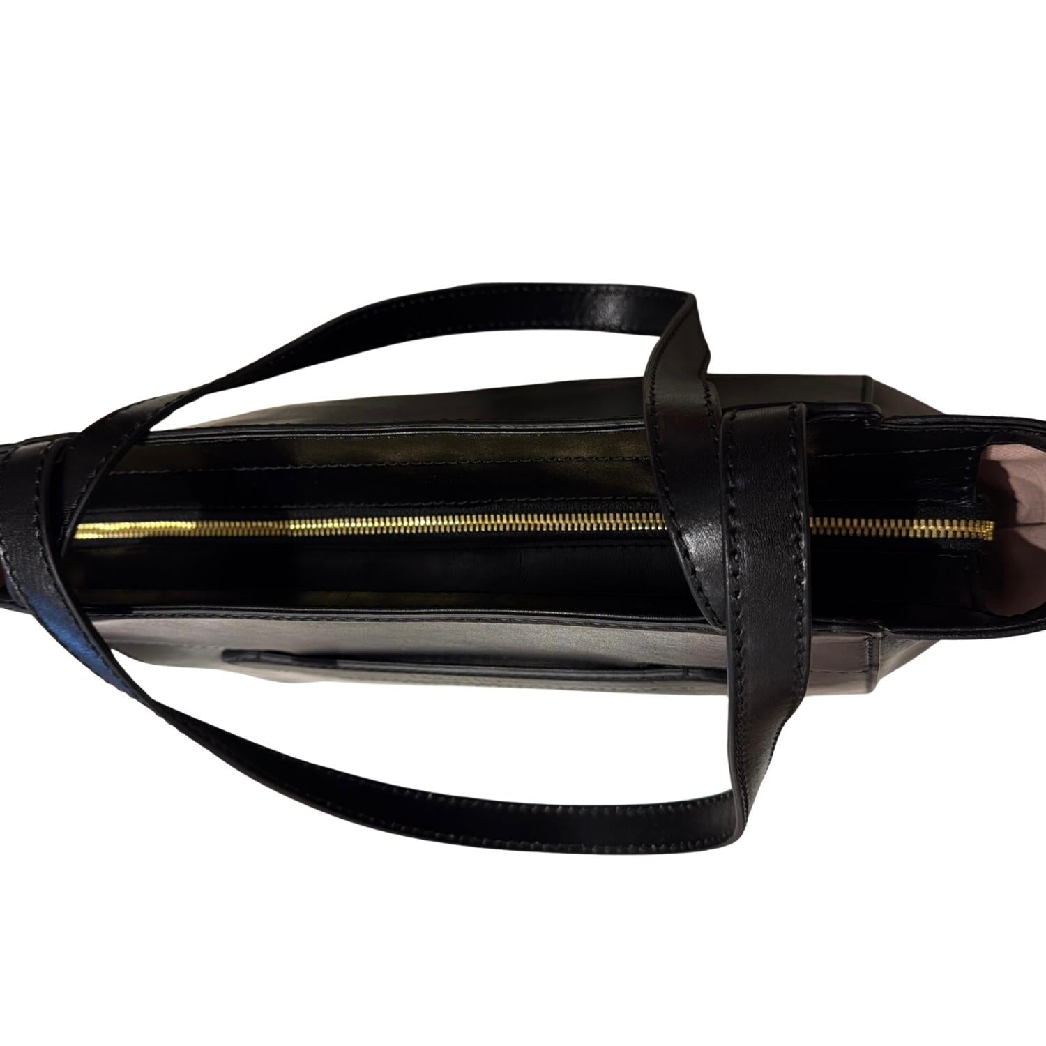 The Bridge - Shopper linea Lucrezia in pelle, Nero