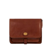 The Bridge - Borsa pelle tracolla a scomparti, Marrone