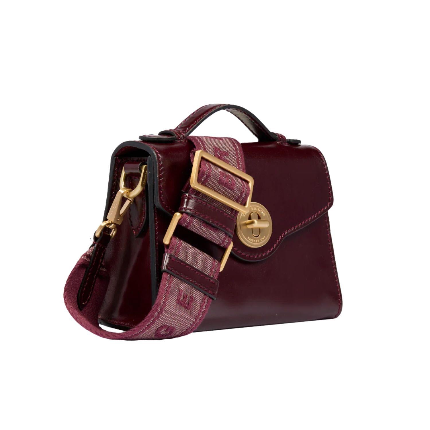 Borsa con tracolla removibile Irene, Mogano