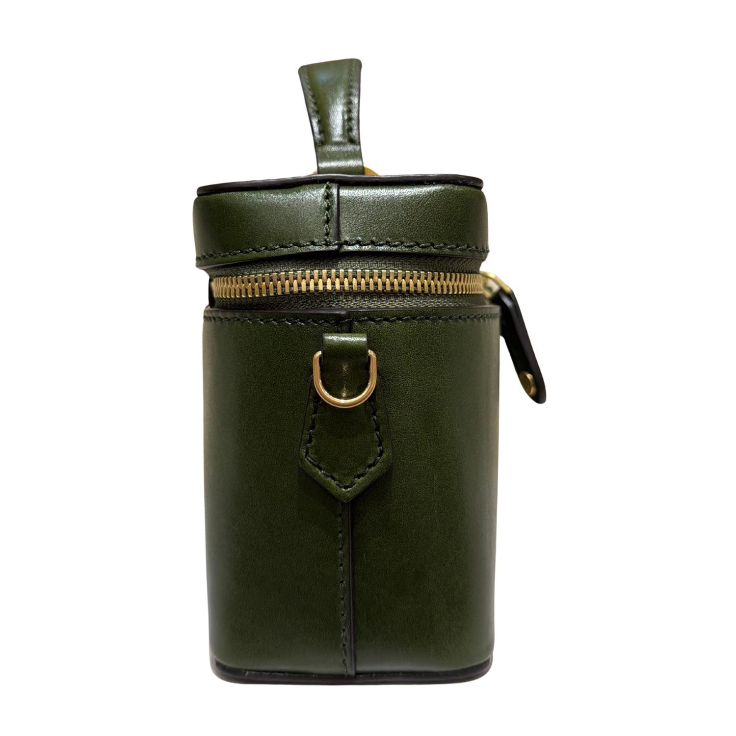 The Bridge - Tracollina vanity in pelle, Verde