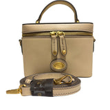 The Bridge - Tracollina vanity in pelle, Beige