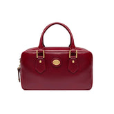 The Bridge - Bauletto medio in pelle con tracolla removibile, Rosso