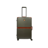 THE BRIDGE - Trolley medio in policarbonato e cuoio, Verde