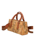 Alviero Martini - E052 Geo Classic borsa a mano con tracolla a nastro, Beige
