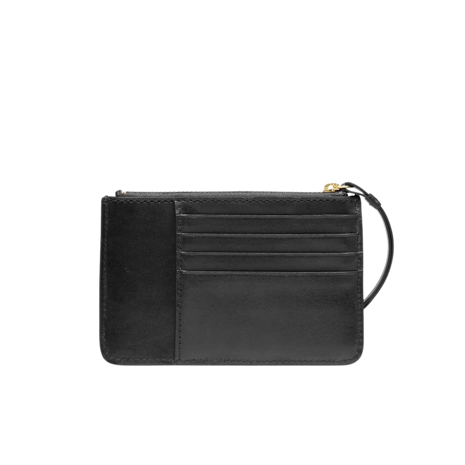 The Bridge - Portafogli in pelle donna piccolo con portamonete, Nero