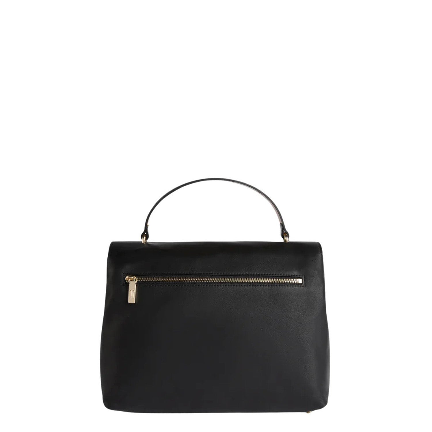 Alviero Martini - Borsa a mano con tracolla in pelle nappata, Nero