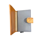 Alviero Martini - Porta carte di credito con sistema slide e zip per monete, Geo Classic Beige