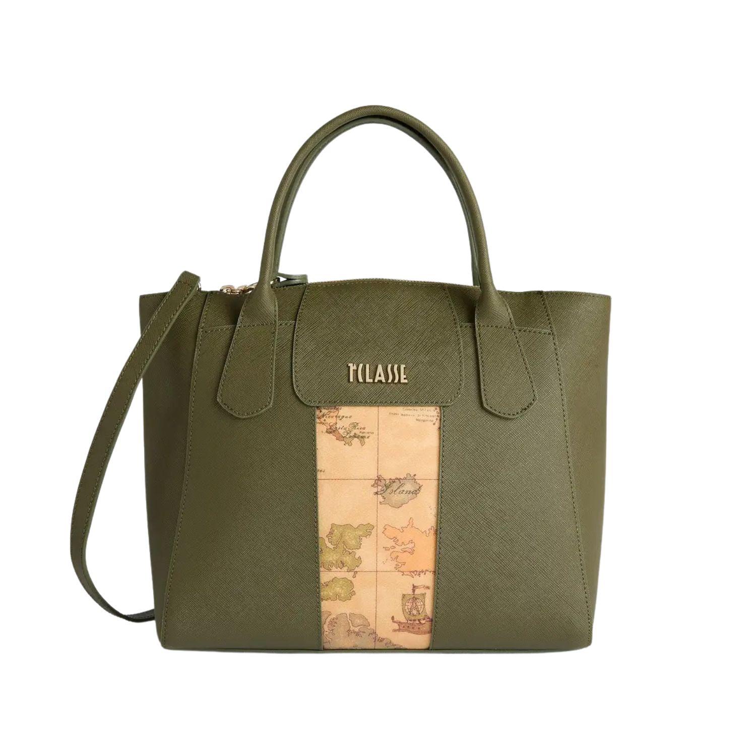 Alviero Martini - Borsa a mano grande Windy City, Verde