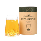 Alaskan Maker - Bicchiere long drink con topografia Monte Everest, Trasparente
