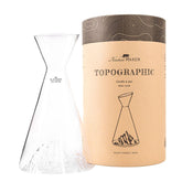 Alaskan maker - Caraffa in vetro borosilicato con topografia Monte Everest, Trasparente