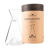 Alaskan Maker - Caraffa in vetro borosilicato con topografia del Monte Matterhorn, Cerino, Trasparente