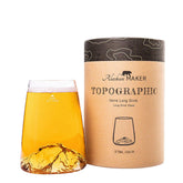 Alaskan Maker - Bicchiere long drink con topografia Etna, Trasparente