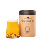 Alaskan Maker - Bicchiere long drink con topografia Vesuvio, Trasparente