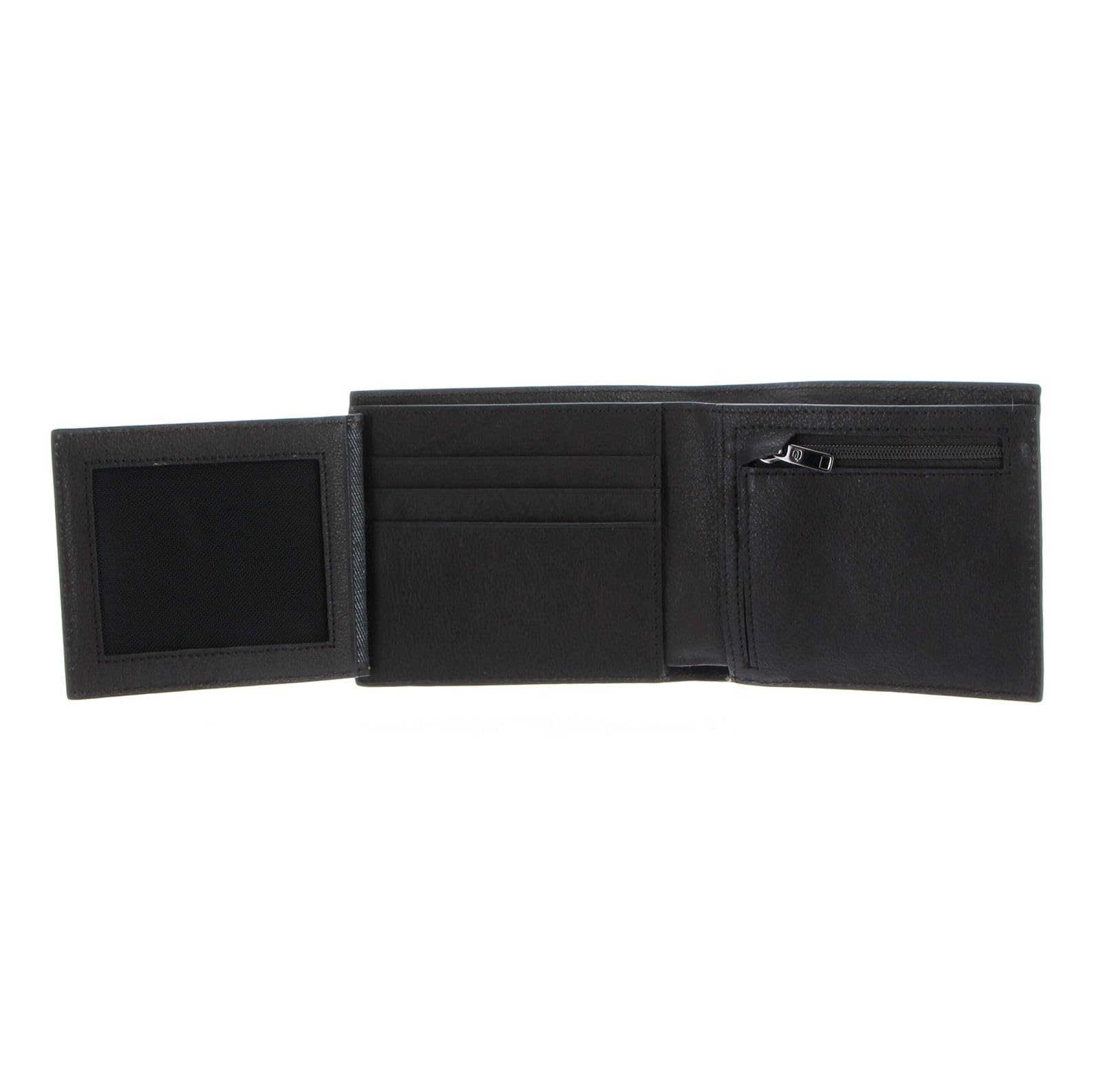 PIQUADRO -Portafogli B3 con porta monete con zip e portadocumenti, Testa di Moro