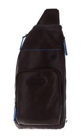 PIQUADRO - Monospalla linea Blue Square Revamp, Mogano