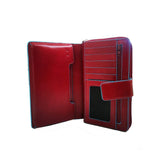 PIQUADRO -Portafogli donna grande Blue Square, Rosso