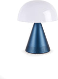 Lexon - Lampada led con cassa Bluetooth MINA L, Blu