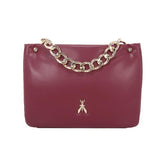 Patrizia Pepe - Borsa in pelle mano e tracolla, Bordeaux