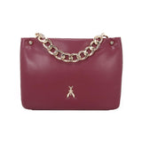 Patrizia Pepe - Borsa in pelle mano e tracolla, Bordeaux