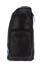 PIQUADRO - Monospalla linea Blue Square Revamp Nero