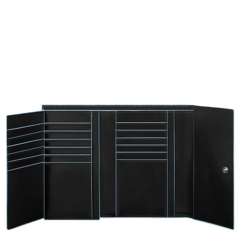 PIQUADRO - Portafoglio Donna con patella B2, Nero