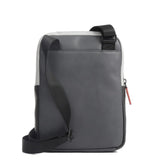 PIQUADRO - Borsello in pelle porta iPad Urban, Grigio/Nero