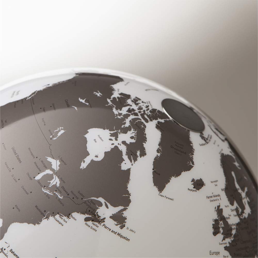 Tecnodidattica - Lampada Mappamondo Atmosphere, Charcoal