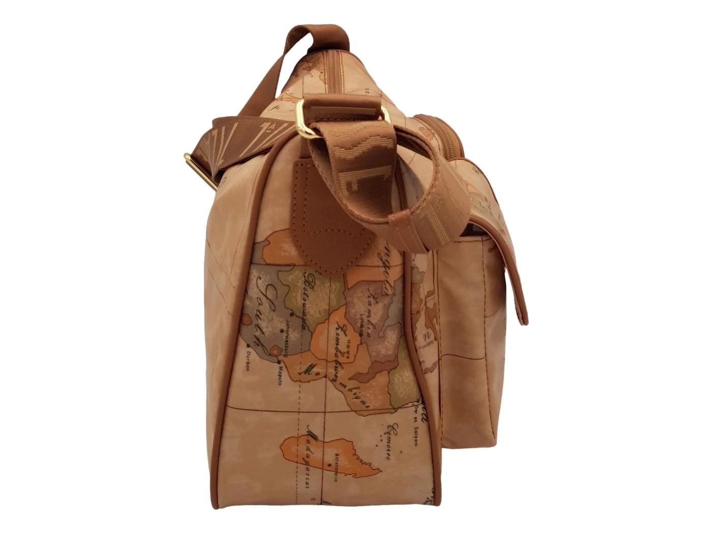 ALVIERO MARTINI - S011 Geo Soft borsa a tracolla con tasche, Beige