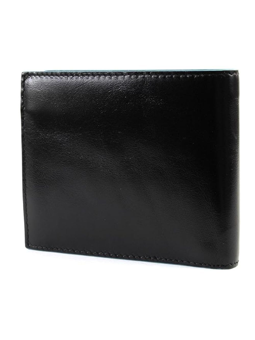 Piquadro - Portafoglio uomo compatto con portamonete e carte di credito Blue Square, Nero