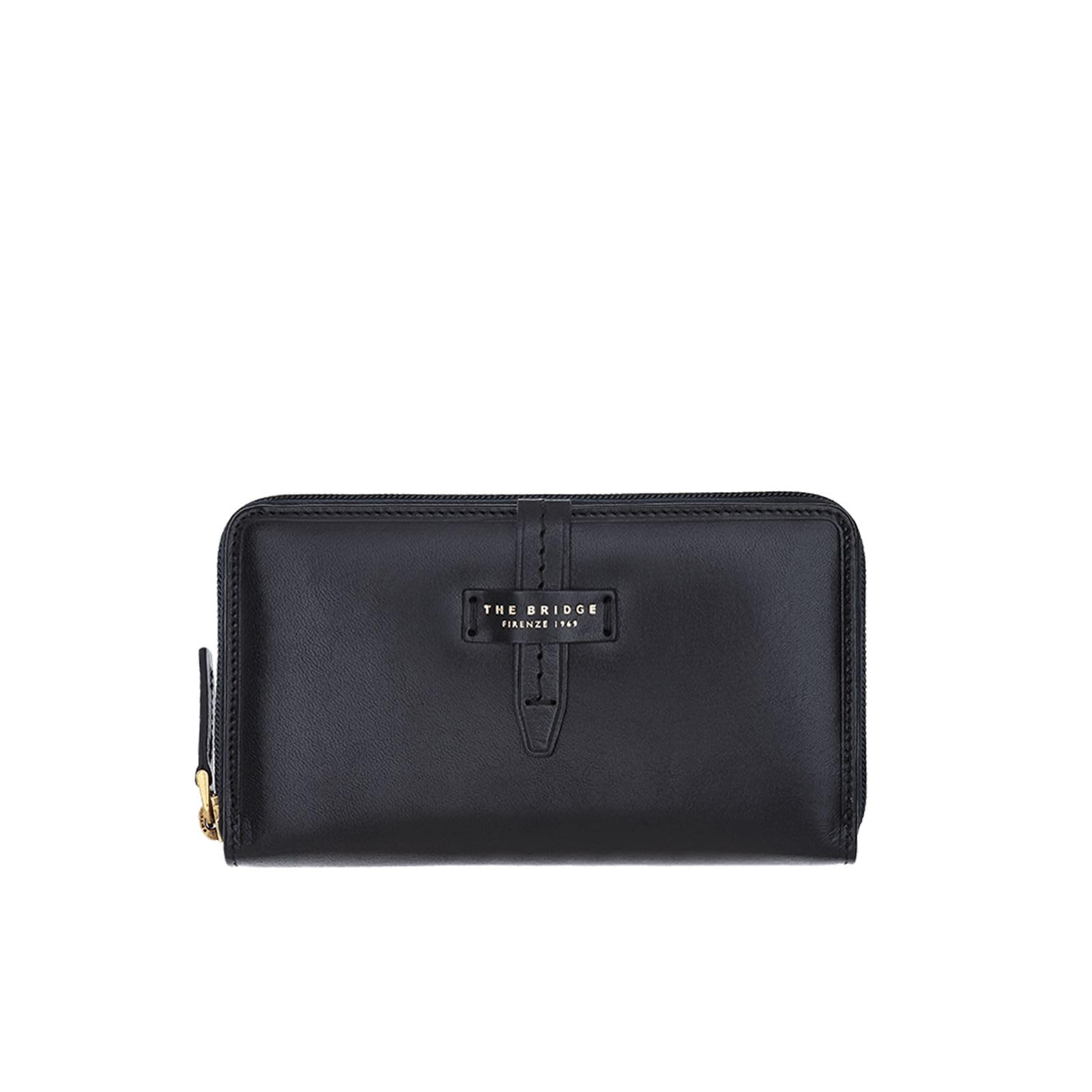 THE BRIDGE -Portafogli donna con zip Florentin, Nero