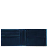 Piquadro - Portafoglio uomo con porta monete Blue Square, Blu
