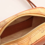 ALVIERO MARTINI - Tracollina con catena e stampa geo classic, Beige