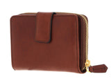 THE BRIDGE - Portafogli donna con zip esterna, Cuoio