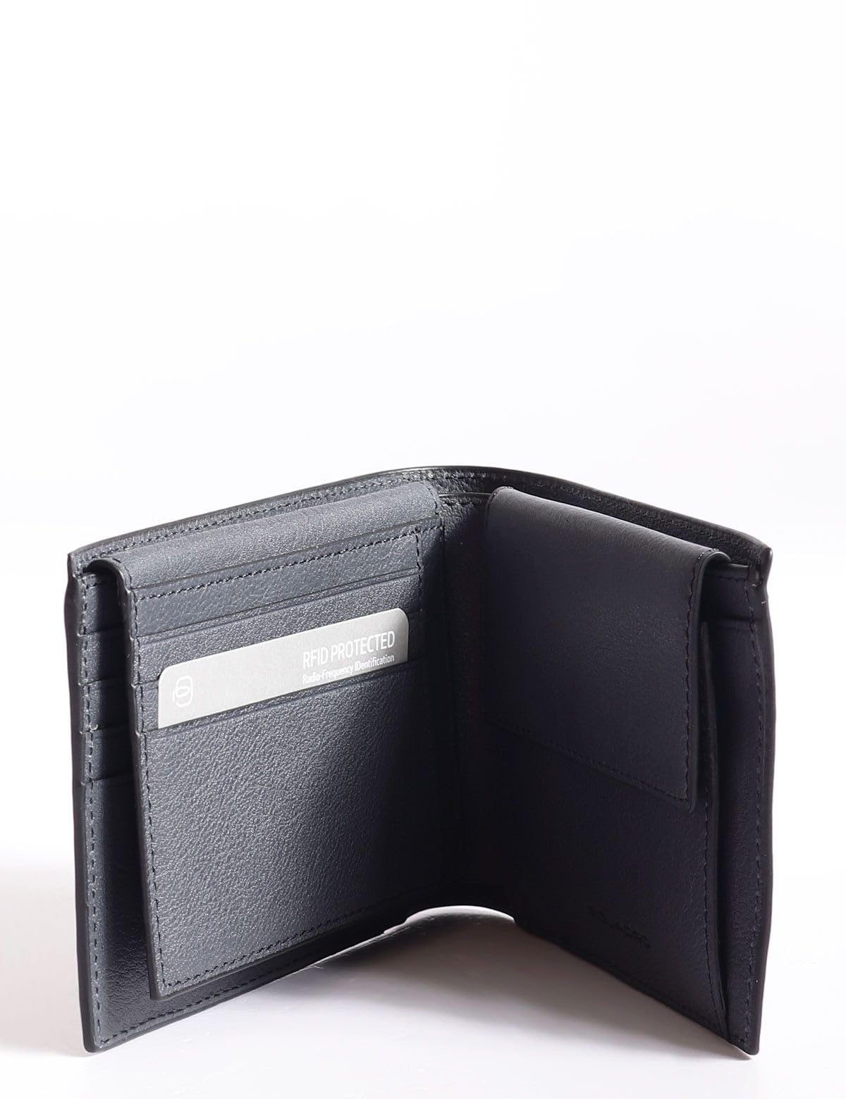 PIQUADRO - Portafoglio uomo con portamonete e portacarte , Nero