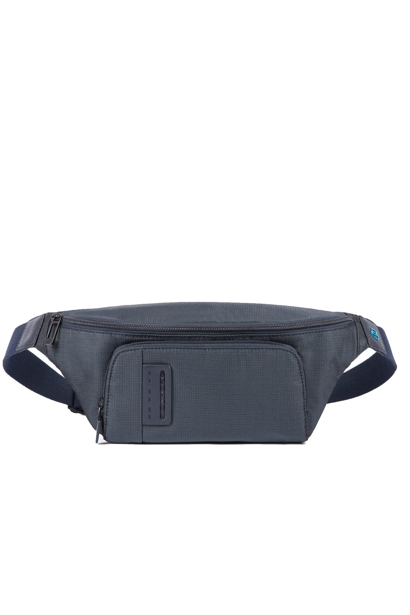 Piquadro - Marsupio Uomo in pelle e tessuto Pulse P16, Blu