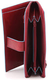 PIQUADRO -Portafogli donna grande Blue Square, Rosso