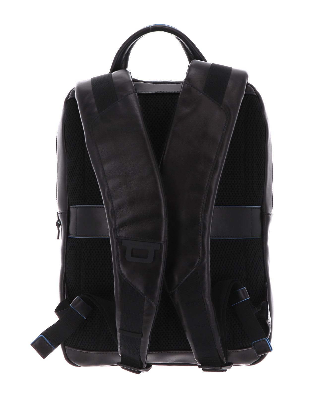 Piquadro - Zaino piatto in pelle linea Blue Square , Nero